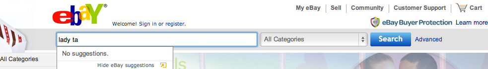 Ebay Suggestions